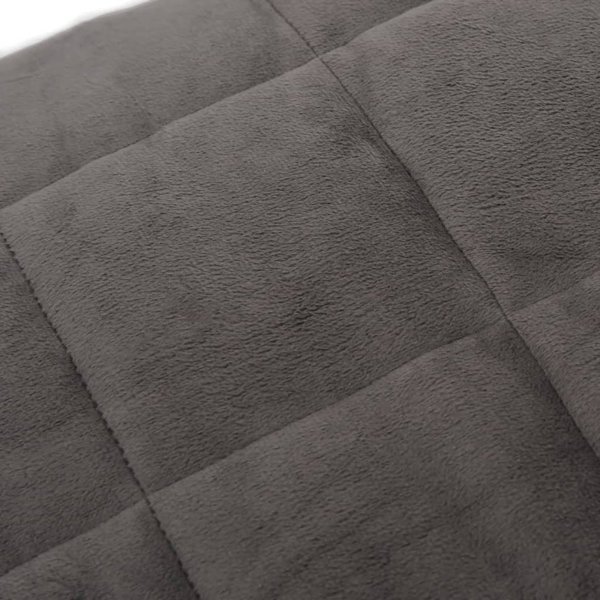 vidaXL Κουβέρτα βάρους, γκρι, 220x240 cm, 15 kg, ύφασμα