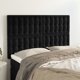 vidaXL Zaglowki do lozka, 4 szt., czarne, 72x5x78/88 cm, aksamit
