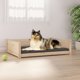 vidaXL vidaXL Legowisko dla psa, 95,5x65,5x28 cm, lite drewno sosnowe