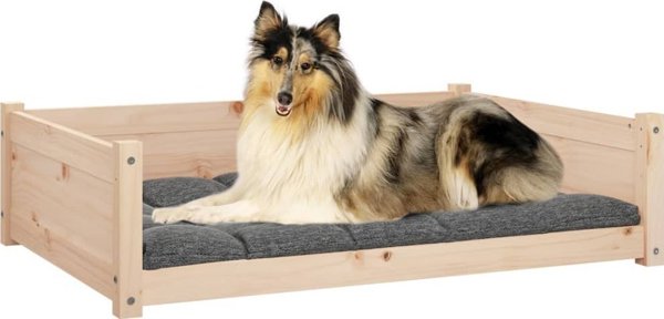 vidaXL vidaXL Legowisko dla psa, 95,5x65,5x28 cm, lite drewno sosnowe