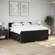 vidaXL Κρεβάτι continental με στρώμα, μαύρο, ύφασμα 180x200 cm