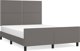 vidaXL Rama κρεβατιού με κεφαλάρι, γκρι, 140x190 cm, συνθετικό δέρμα
