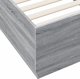 vidaXL Κορμός κρεβατιού, γκρι δρυς σόνομα, 100x200 εκ., υλικό ξυλείας