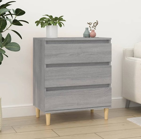vidaXL Κομότα γκρι βελανιδιά σονόμα 60x35x70 cm από ξύλινο υλικό