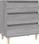vidaXL Κομότα γκρι βελανιδιά σονόμα 60x35x70 cm από ξύλινο υλικό