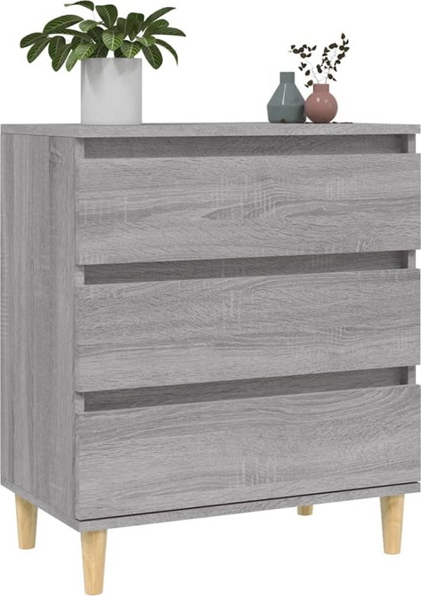vidaXL Κομότα γκρι βελανιδιά σονόμα 60x35x70 cm από ξύλινο υλικό