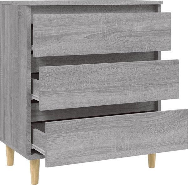 vidaXL Κομότα γκρι βελανιδιά σονόμα 60x35x70 cm από ξύλινο υλικό
