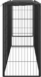 vidaXL vidaXL Kojec dla psa, 10 paneli, czarny, 50x100 cm, stal