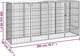 vidaXL vidaXL Kojec dla psa, 10 paneli, czarny, 50x100 cm, stal