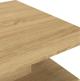 vidaXL Τραπεζάκι καφενείου, ανοιχτό καφέ, 60x60x35 cm, MDF