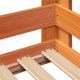 vidaXL Κρεβάτι χωρίς στρώμα, κεχριμπαρένιο καφέ, 80x200 εκ., ξύλο πεύκου