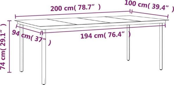 vidaXL Σετ 9 τεμαχίων επίπλων κήπου με μαξιλάρια, γκρι-μαύρο