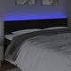 vidaXL Zaglowek κρεβατιού με LED, μαύρο, 200x5x78/88 cm, βελούδο