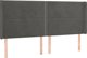 vidaXL Zaglowek uszak, σκούρο γκρι, 163x16x118/128 cm, βελούδο
