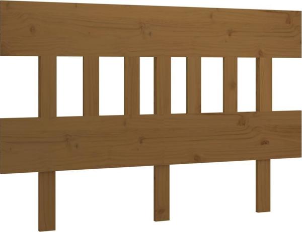 vidaXL Ταμπλάς κρεβατιού, καφέ μελί, 183,5x3x81 εκ., πεύκο