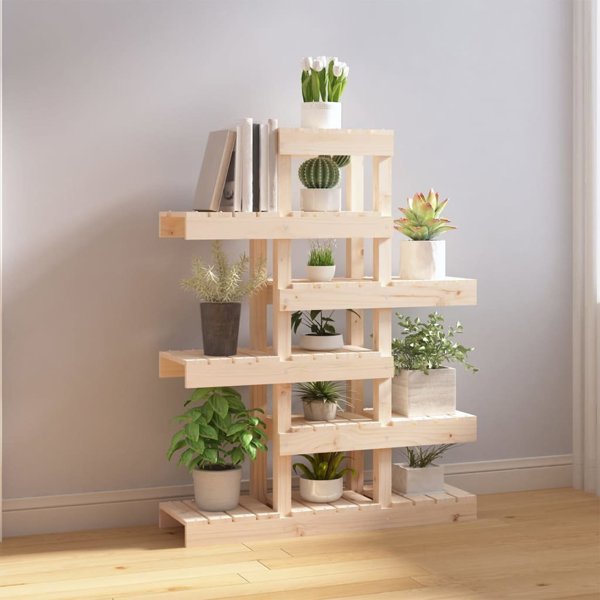 vidaXL vidaXL Kwietnik 85x25x109,5 cm, lite drewno sosnowe
