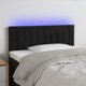 vidaXL Κεφαλάρι Κρεβατιού με LED, Μαύρο, 90x5x78/88 cm, Βελούδο