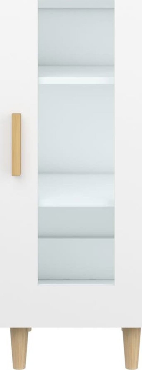 vidaXL Ντουλάπι, λευκό, 34,5x34x90 εκ, υλικό ξύλου