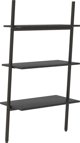 Ράφι Σκάλας με 3 Ράφια Μαύρο 64x34x116 cm