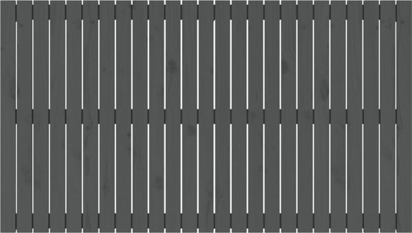 vidaXL Κεφαλάρι κρεβατιού, γκρι, 159,5x3x90 cm, από μασίφ πεύκο