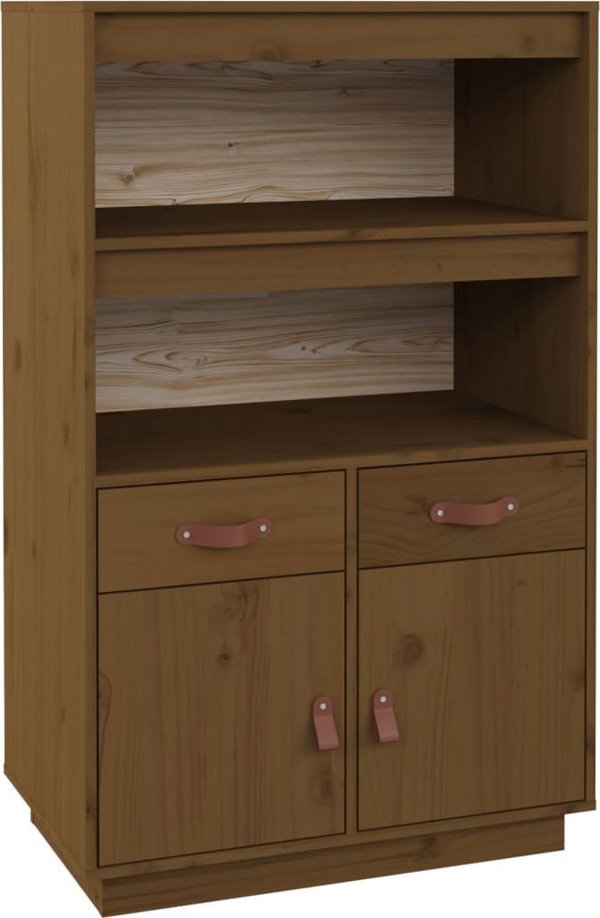 vidaXL Μπουφές, καφέ μέλι, 67x40x108,5 εκ, φυσικό πεύκο