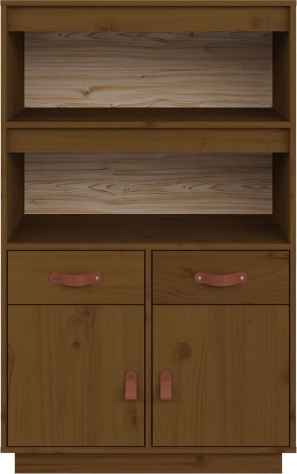 vidaXL Μπουφές, καφέ μέλι, 67x40x108,5 εκ, φυσικό πεύκο
