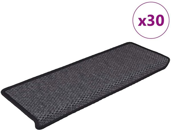 vidaXL Αυτοκόλλητα Πατήματα Σκάλας Sisal-Look, 65x21x4 εκ., Σετ 30 Τεμάχια