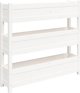 vidaXL Donica λευκή 112x25x104,5 cm από μασίφ πεύκο