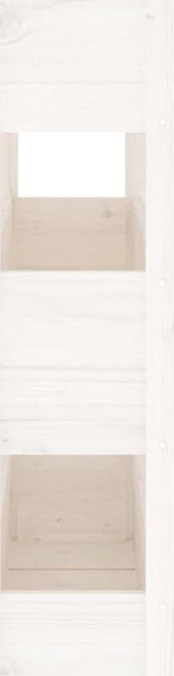 vidaXL Donica λευκή 112x25x104,5 cm από μασίφ πεύκο