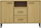 vidaXL Συρταριέρα OSLO, μεταλλικά πόδια, καφέ, 113x40x77 εκ.