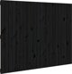 vidaXL Κεφαλάρι κρεβατιού μαύρο 140x3x110 cm από μασίφ πεύκο