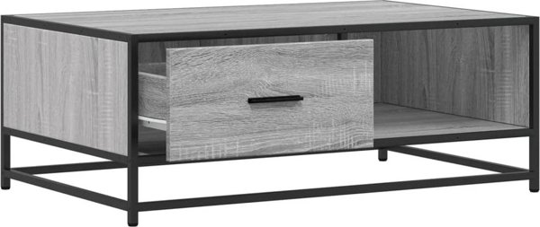 vidaXL Τραπεζάκι καφέ, γκρι δρυς σονόμα, 90x57x35 εκ.
