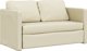 vidaXL Sofa podlogowa 2-w-1, kremowa, 112x174x55 cm, sztuczna skora
