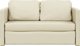vidaXL Sofa podlogowa 2-w-1, kremowa, 112x174x55 cm, sztuczna skora