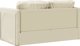 vidaXL Sofa podlogowa 2-w-1, kremowa, 112x174x55 cm, sztuczna skora