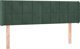 vidaXL Ζαγκλόουεκς uszak σκούρο πράσινο 147x16x78/88 cm, βελούδο