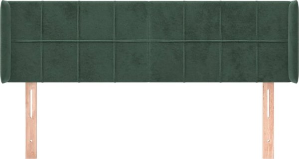 vidaXL Ζαγκλόουεκς uszak σκούρο πράσινο 147x16x78/88 cm, βελούδο