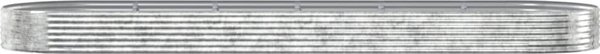 vidaXL vidaXL Donica ogrodowa, malowana proszkowo stal, 523x140x36 cm srebrna
