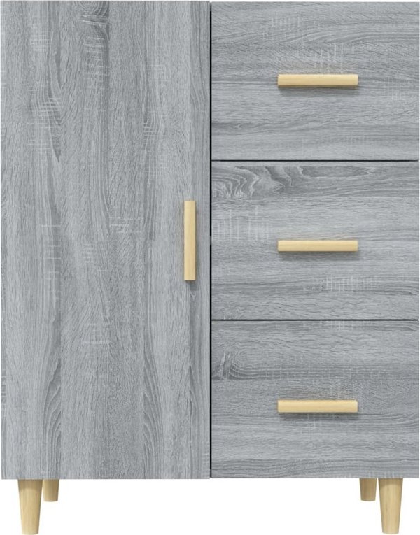 vidaXL Νερσοτουλάπα από γκρι δρυς Sonoma, 69.5x34x90 cm, υλικό ξυλοκατασκευής