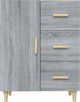 vidaXL Νερσοτουλάπα από γκρι δρυς Sonoma, 69.5x34x90 cm, υλικό ξυλοκατασκευής