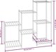 vidaXL Σταντ για λουλούδια, 83x25x80 εκ, μαύρο, σιδερένιο