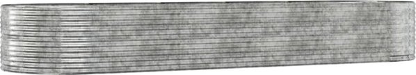 vidaXL vidaXL Donica ogrodowa, srebrna, 447x140x68cm, malowana proszkowo stal