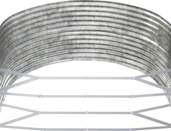 vidaXL vidaXL Donica ogrodowa, srebrna, 447x140x68cm, malowana proszkowo stal
