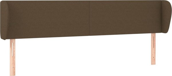 vidaXL Zaglozek uszak, ciemnobrazowy, 163x23x78/88 cm, tkanina