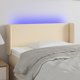 vidaXL Zaglowek do lozkou me LED, krem, 93x16x78/88 cm, yfasma