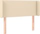 vidaXL Zaglowek do lozkou me LED, krem, 93x16x78/88 cm, yfasma