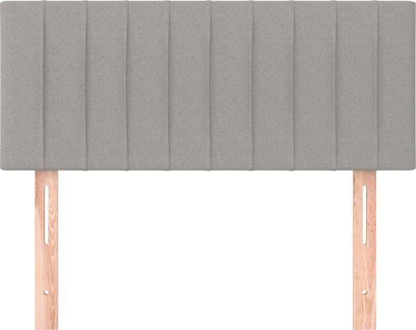 vidaXL Ζαγλόζκι για κρεβάτι, ανοιχτό γκρι, 80x5x78/88 εκ., ύφασμα