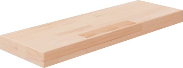 vidaXL Polka, 60x20x4 cm, surovo lite drevno debowe