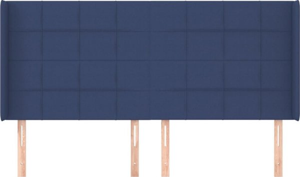 vidaXL Zaglowek uszak, niebieski, 163x16x118/128 cm, tkanina