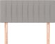 vidaXL Κεφαλάρι κρεβατιού, γκρι, 90x5x78/88 εκ, ύφασμα